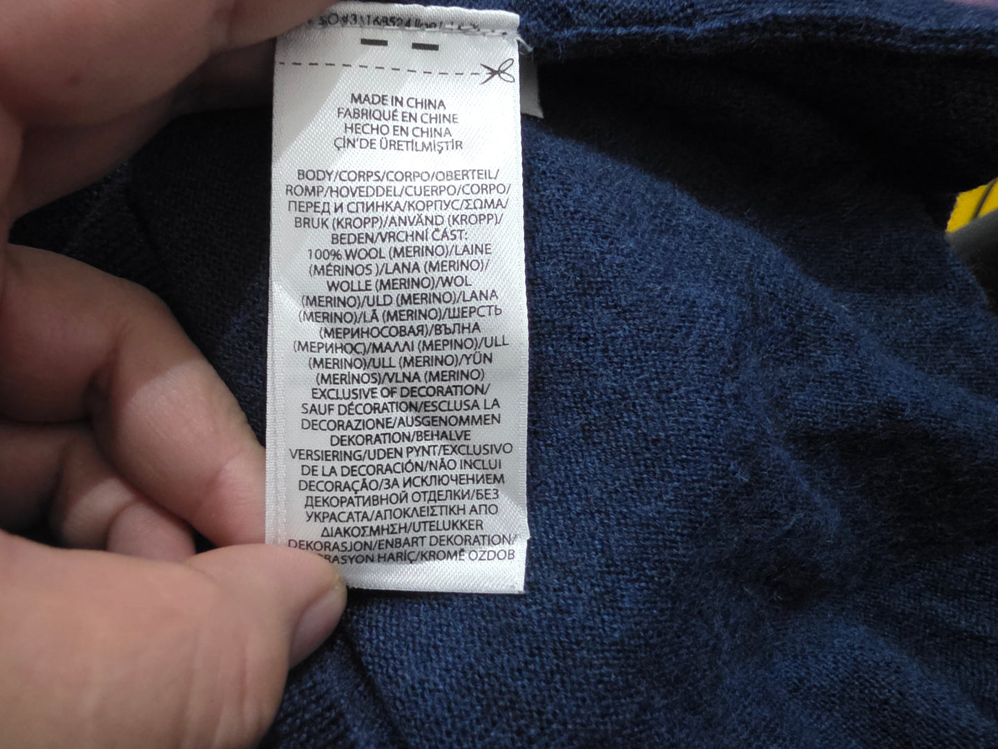 Sueter Ralph Lauren Grande L Azul Lana Lavable