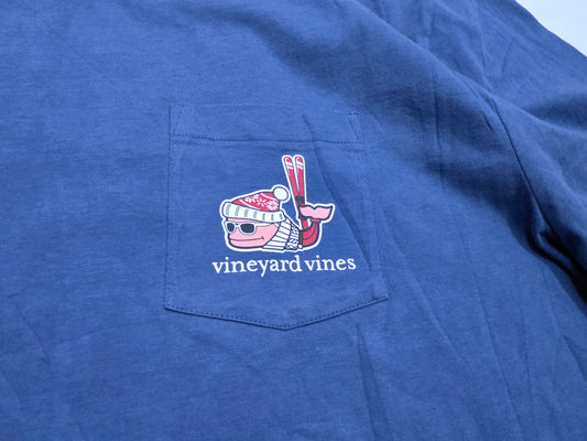 Playera Manga Larga Vineyard Vines Xgrande Xl Azul