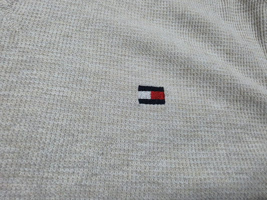 Playera Manga Larga Tommy Hilfiger Xgrande Xl Beige