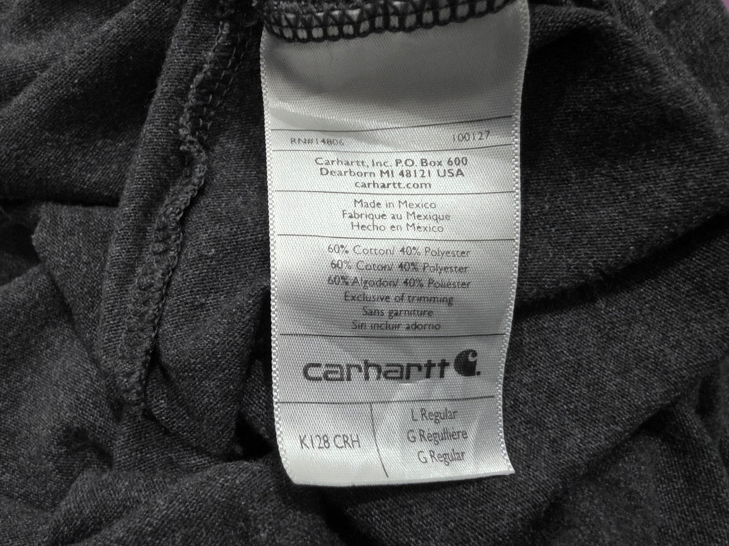 Playera Manga Larga Carhatt Grande L Originalfit Gris