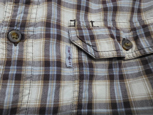 Camisa Carhatt Xgrande Xl Cafe Cuadro