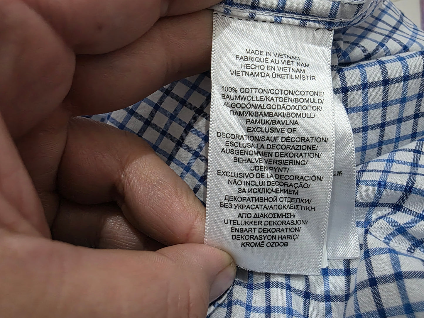 Camisa Ralph Lauren Niño 6 Años Cuadro Azul