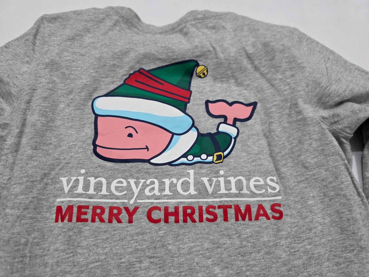 Playera Manga Larga Vineyard Vines Adolescente L 14 Gris