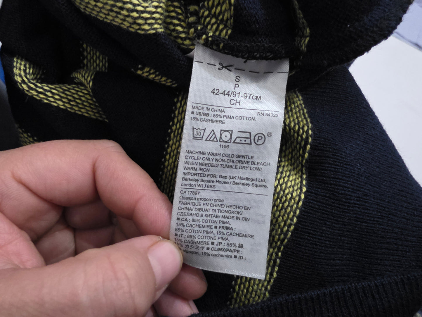 Sueter Banana Republic Chico S Azul Y Amarillo