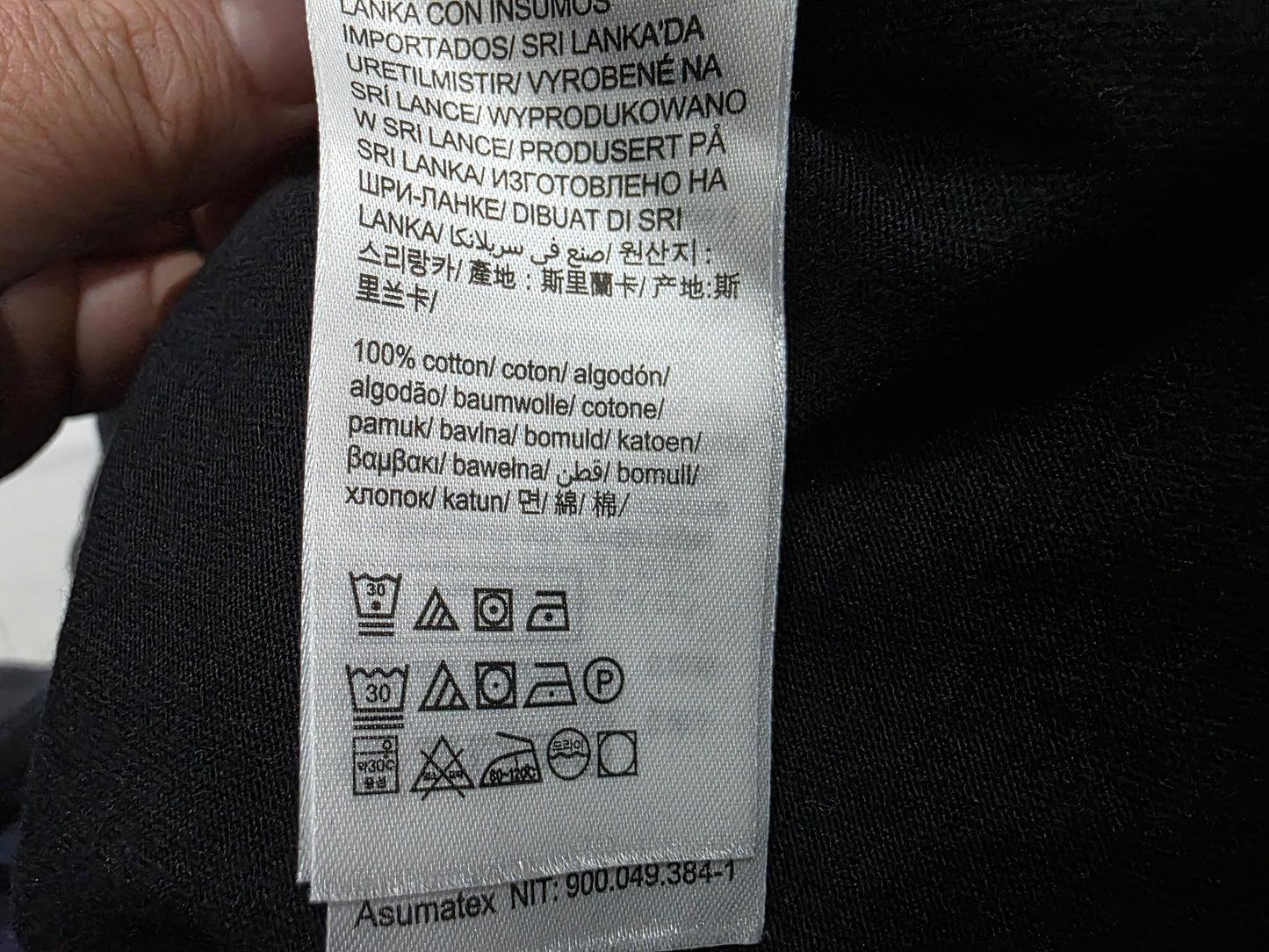 Playera Calvin Klein Mediana M Relaxed Fit Negro Letras