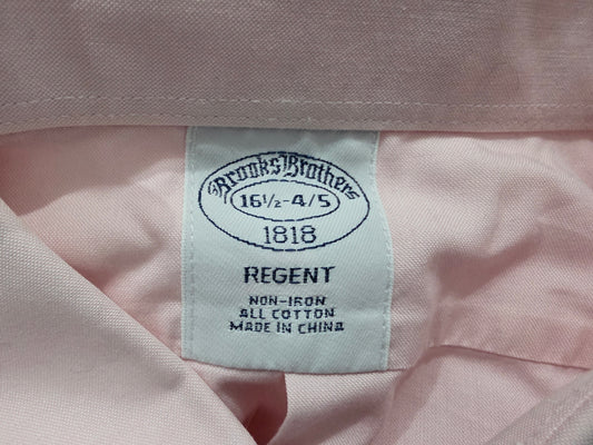 Camisa Brooks Brothers Grande 16 1/2 4-5 Regent Rosa