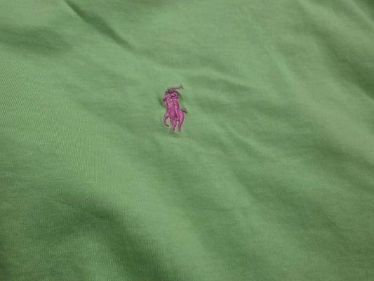Playera Ralph Lauren 3xb Big Verde Pony Rosa