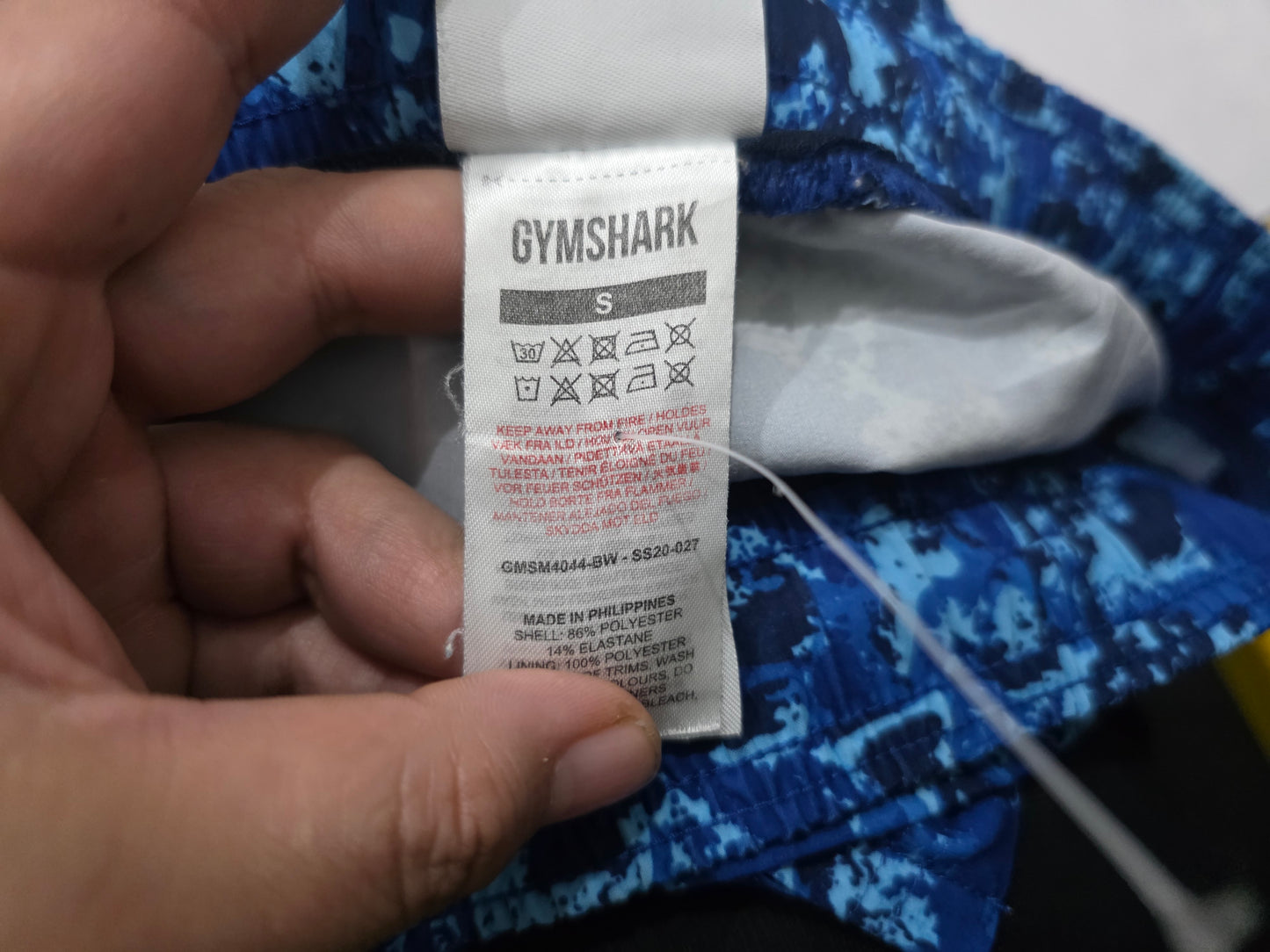 Short Gymshark Chico S Azul
