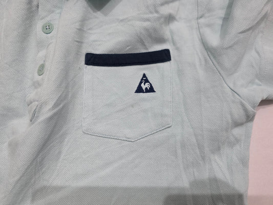 Playera Polo Le Coq Sportif Chico S Azul Agua