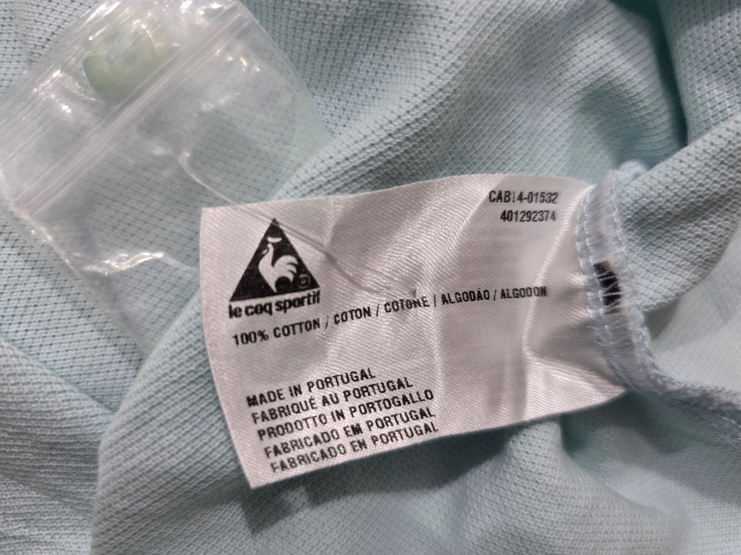 Playera Polo Le Coq Sportif Chico S Azul Agua