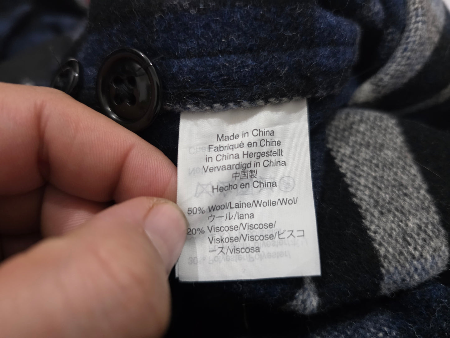 Camisa Wallace And Barnes Chico S Azul Cuadro Gruesa