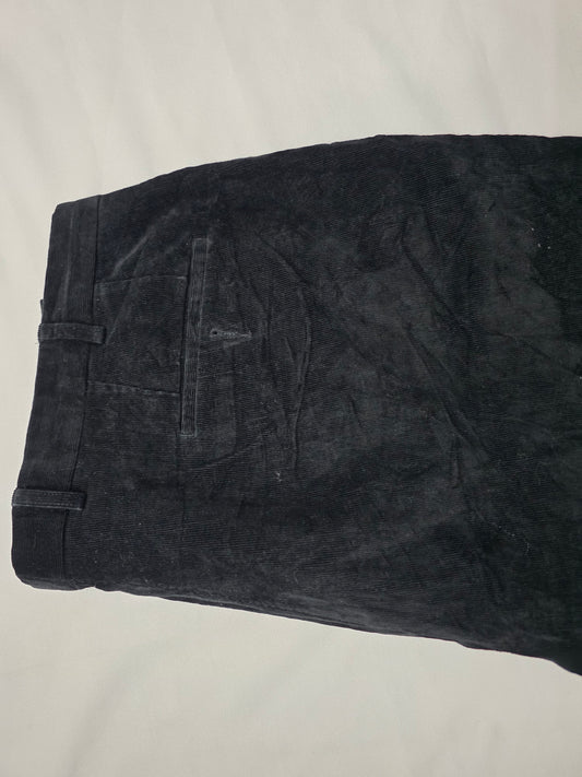 Pantalon Ralph Lauren 38x32 Recto Pana Negro