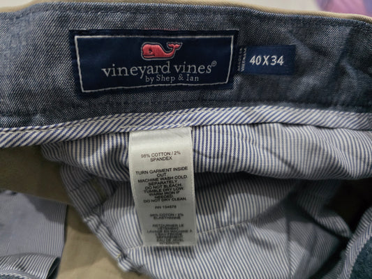 Pantalon Vineyard Vines 40x34 Recto Cafe