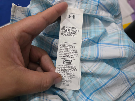 Camisa Under Armour Mediana M Azul Cuadro