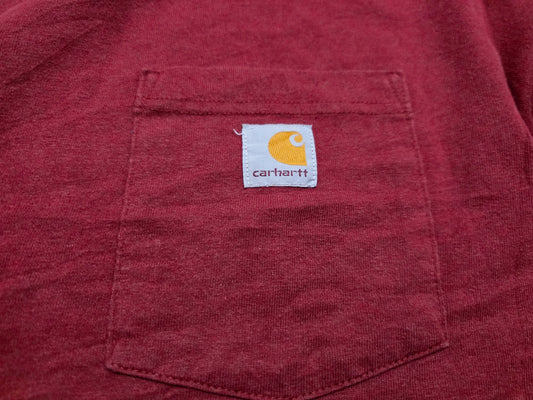 Playera Carhartt Grande L Rojo Intenso Original Fit