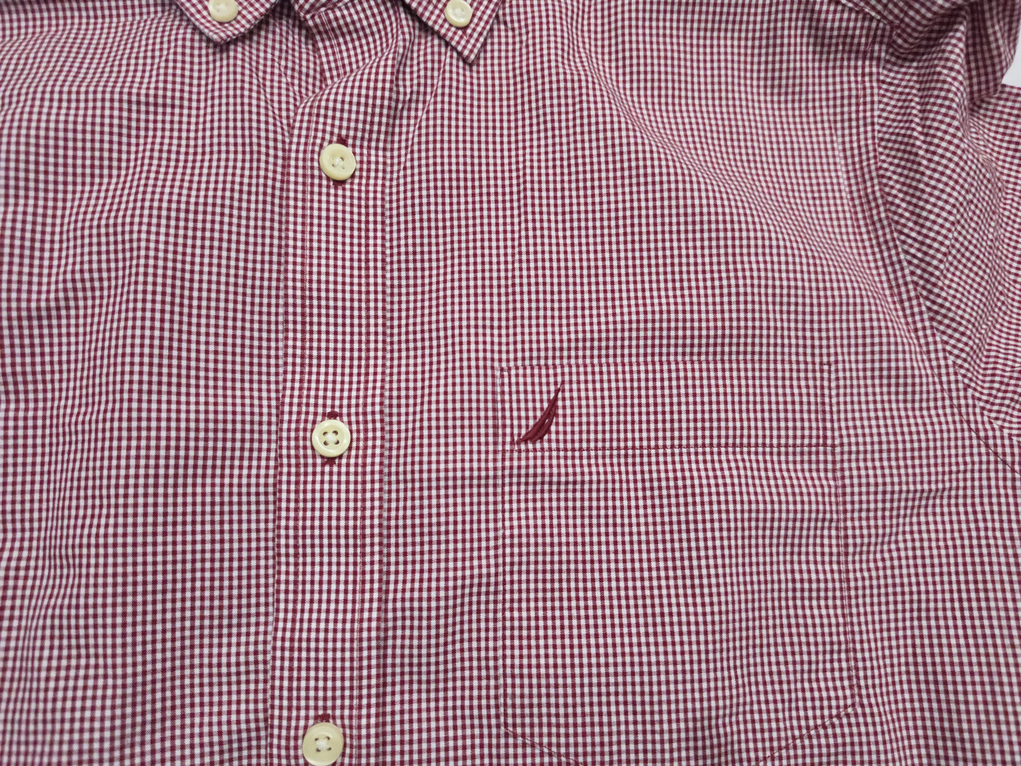 Camisa Nautica Chico S Cuadro Rojo