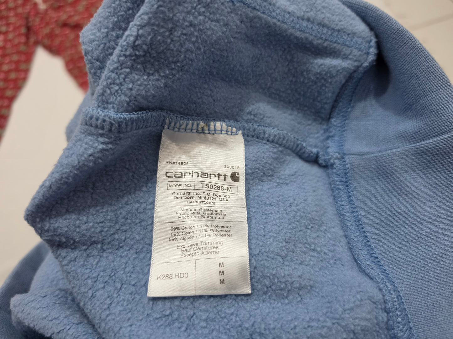Sudadera Carhartt Mediana M Loose Fit Azul