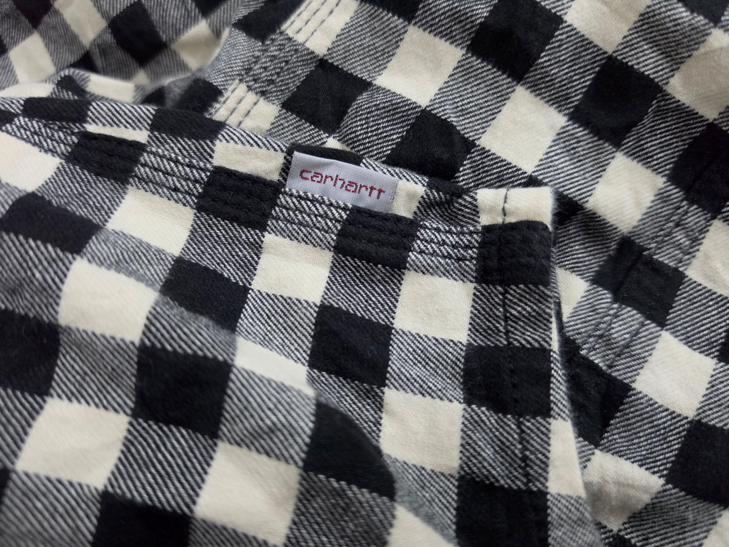Camisa Carhartt Mujer Xgrande Xl Cuadro Negro