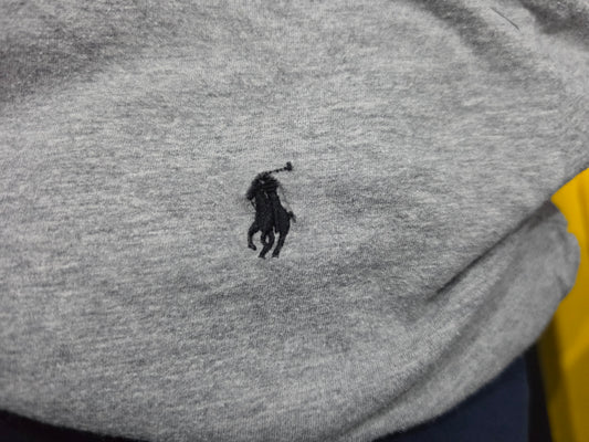 Playera Con Gorro Ralph Lauren Chico S Gris