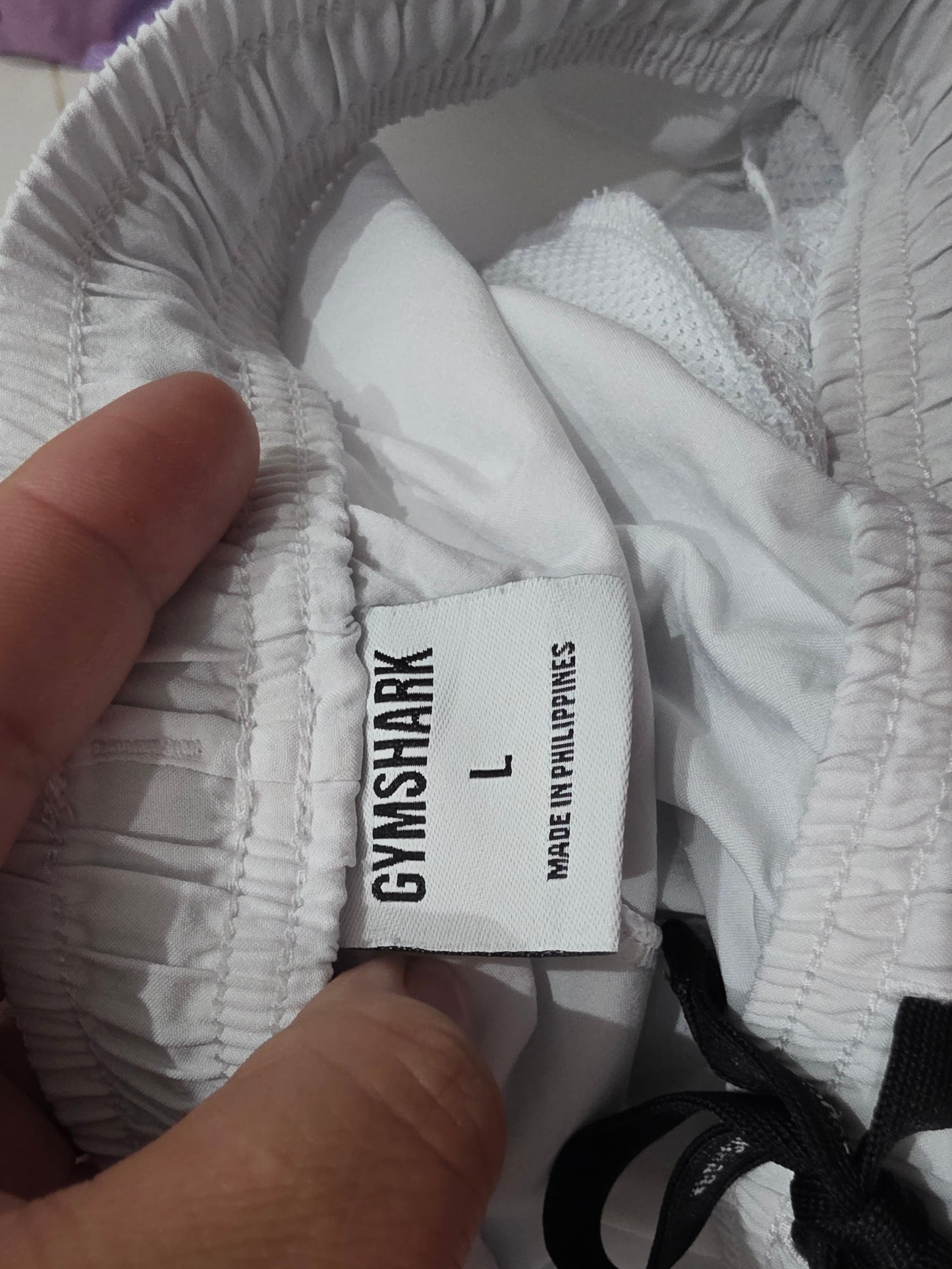 Short Gymshark Grande L Blanco