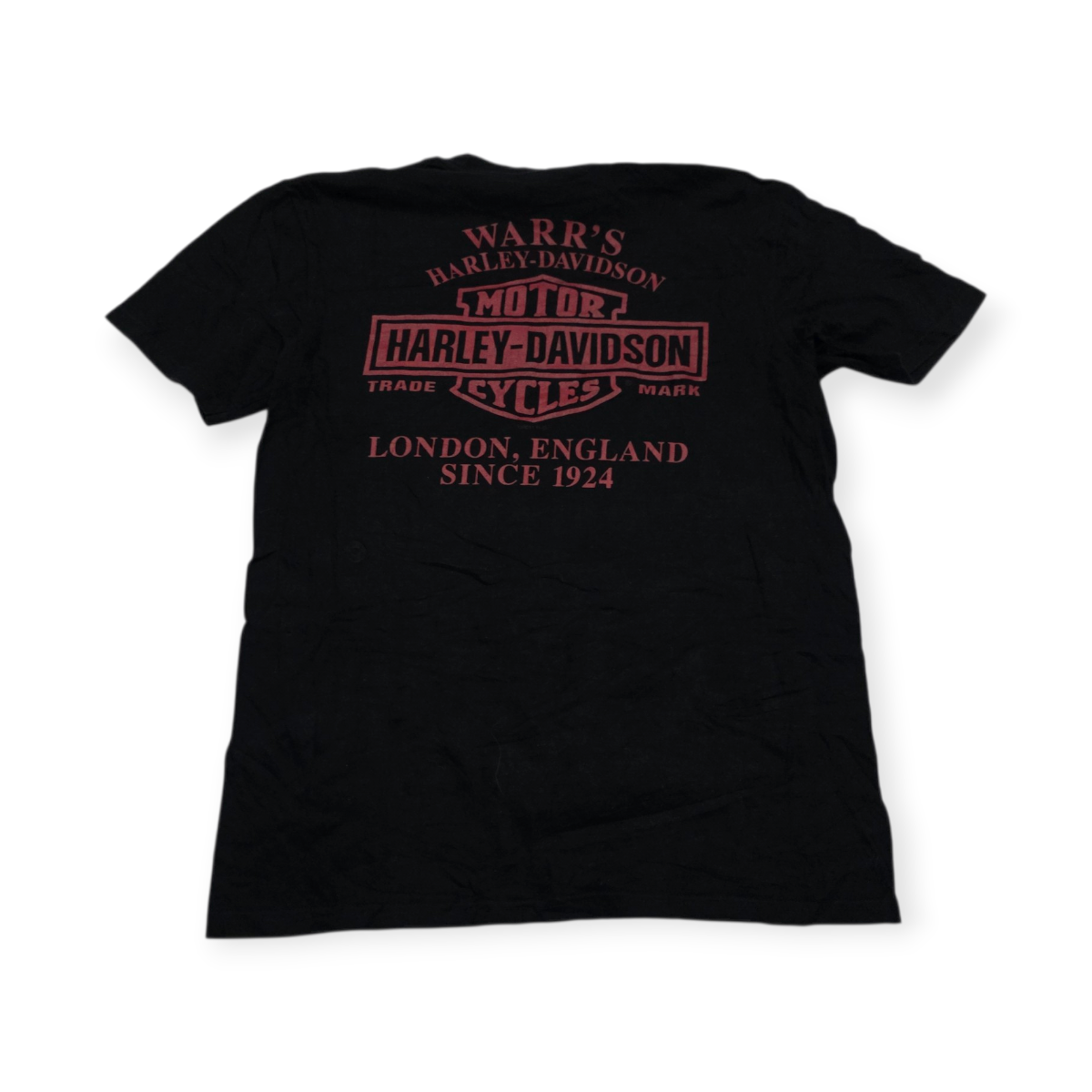 Playera Harley Davidson Grande L Negro Logo Mujer