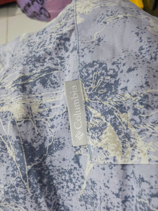 Camisa Manga Corta Columbia 2xl Azul