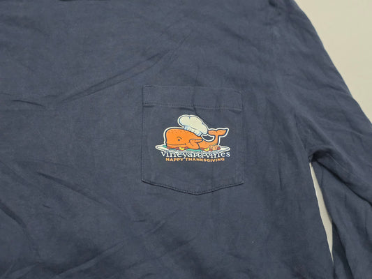Playera Manga Larga Vineyard Vines Chico S Azul Thanksgiving