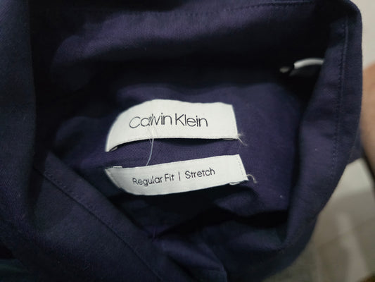 Camisa Calvin Klein 15 1/2 34-35 Regular Fit Morado