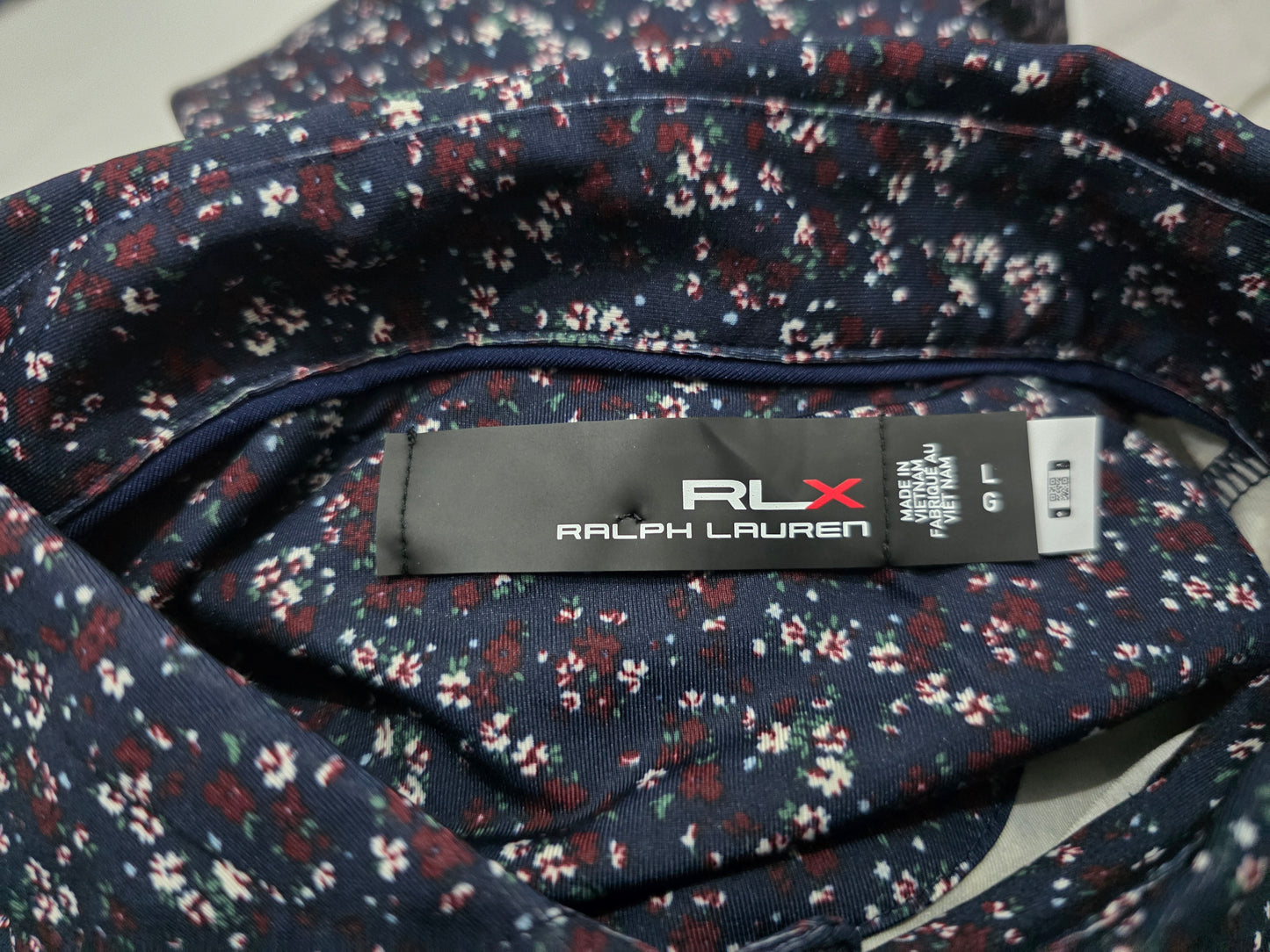 Playera Polo Ralph Laurenx Grande Azul Flores