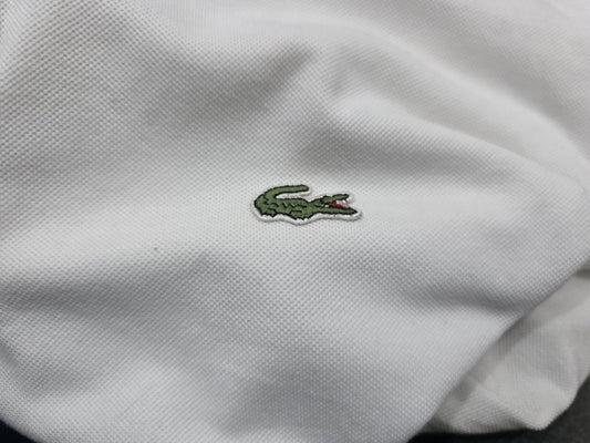 Playera Polo Lacoste 2xl Fr 7 Blanca