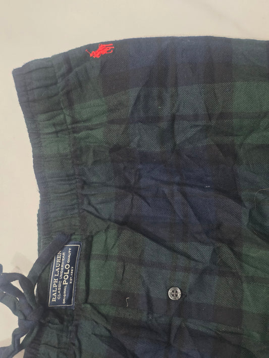Pijama Ralph Lauren Grande L Verde Cuadro (Nuevo)