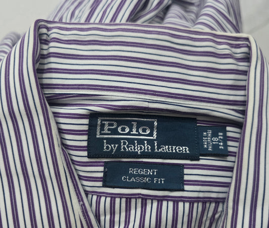 Camisa Ralph Lauren 2xl 18 34-35 Regent Classic Fit (Usado)