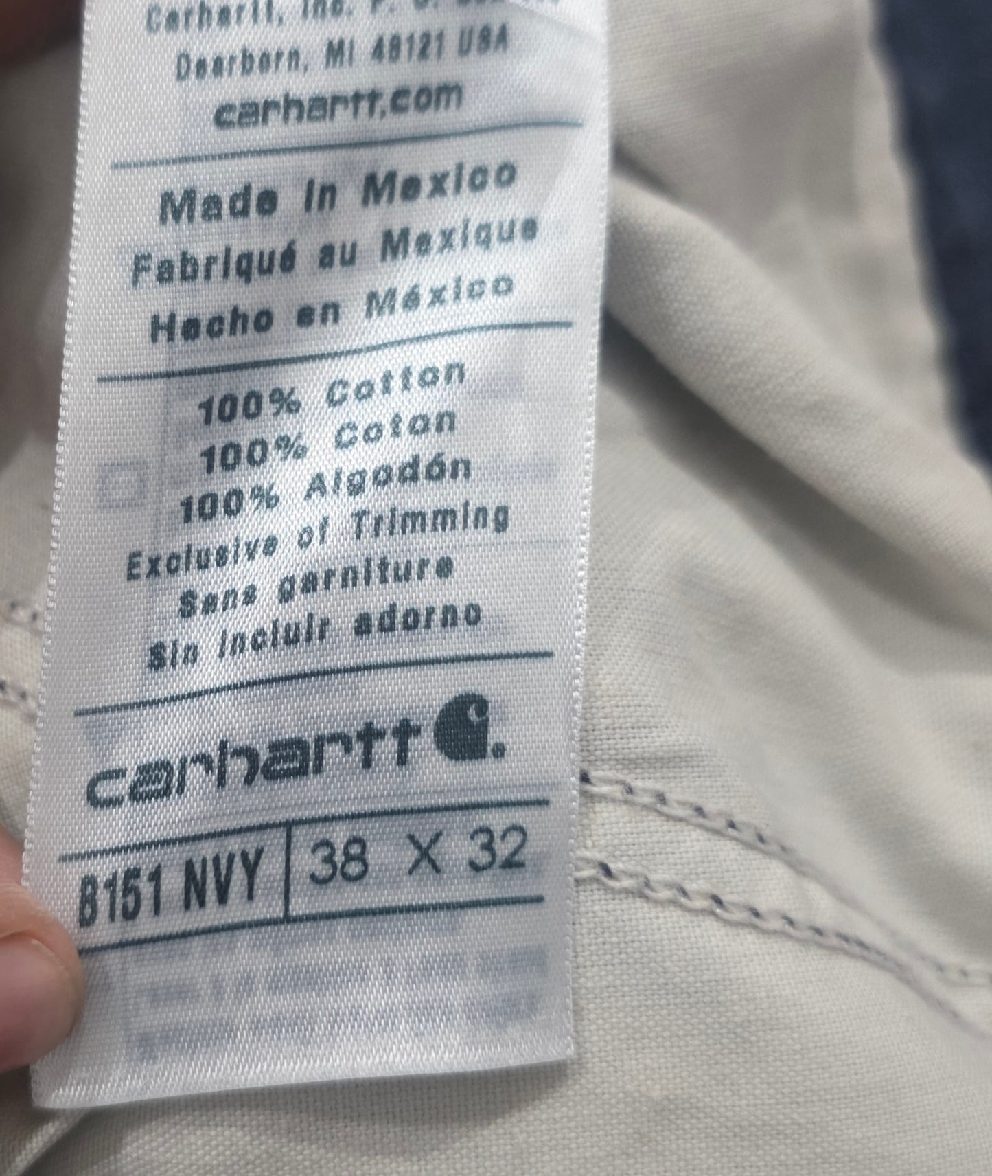 Pantalon Carhartt 38x32 Azul (Usado)