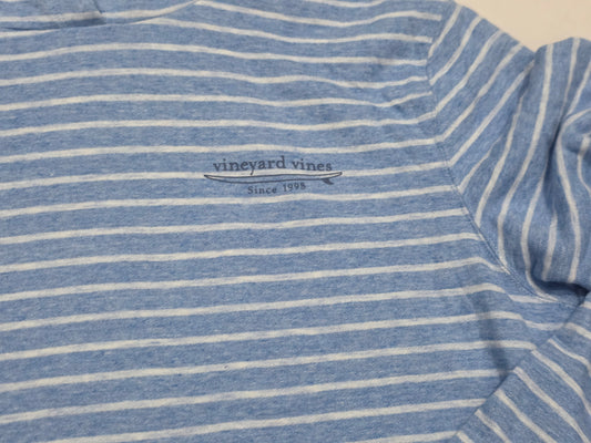 Sudadera Vineyard Vines Mediana M Azul Lineas (Usado)
