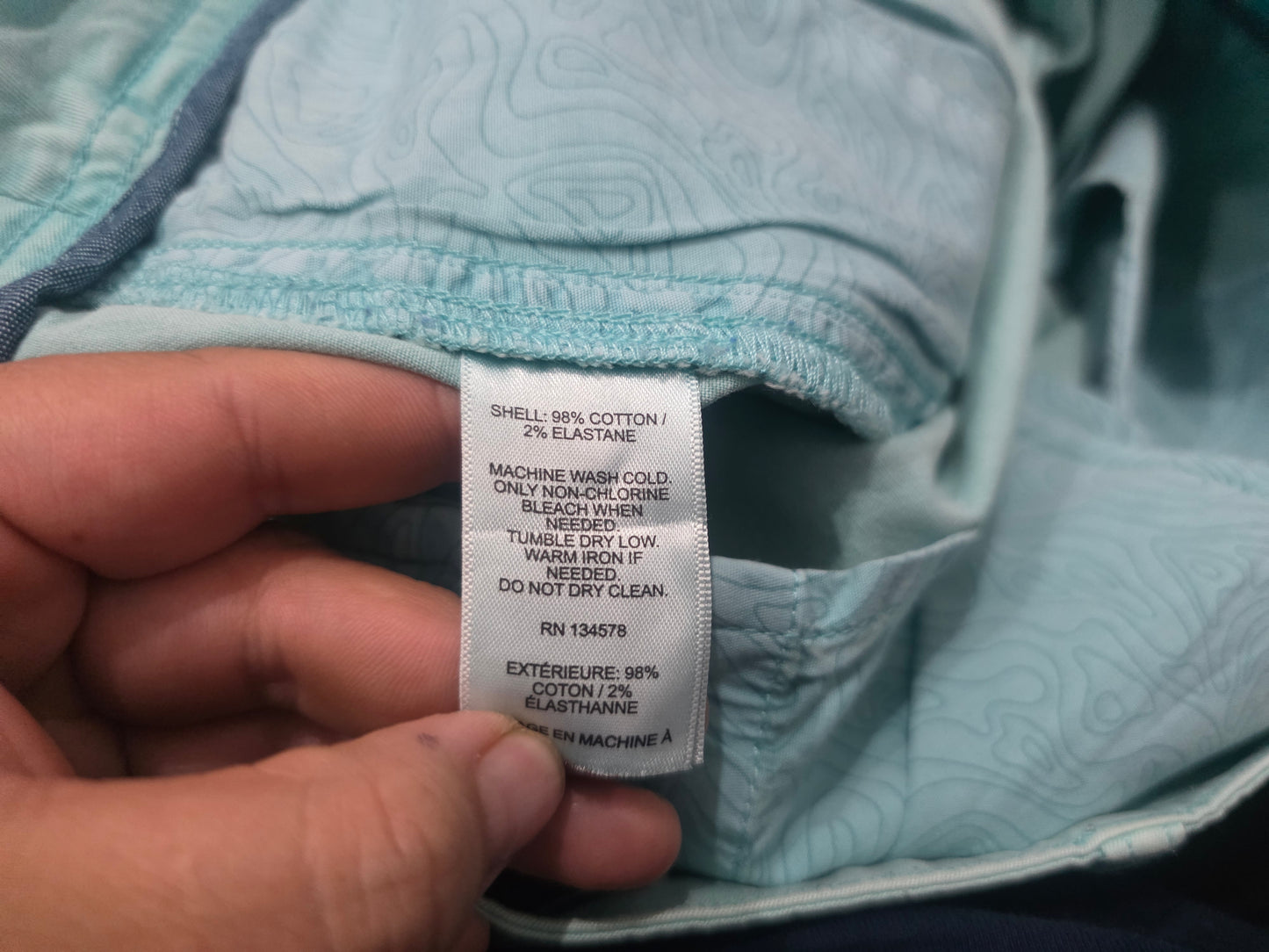 Bermuda Vineyard Vines Talla 33 Verde Deslavado (Usado)