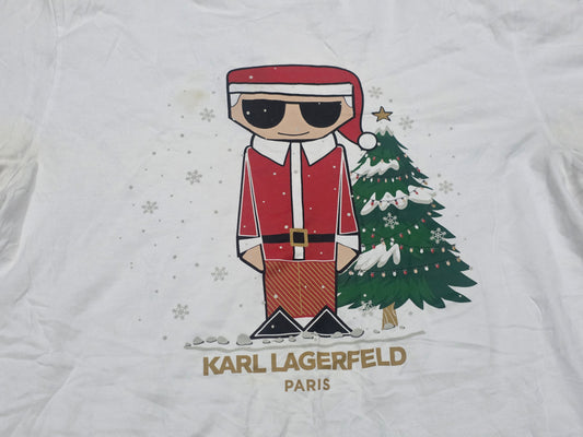 Playera Karl Lagerfeld Mediana M Blanca (Usado)