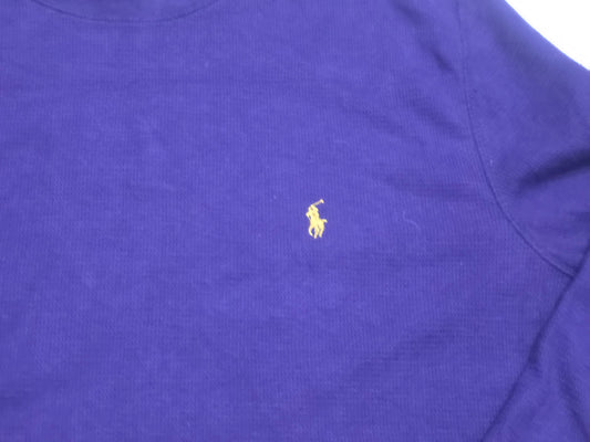 Playera Ralph Lauren Grande L Morado Pony Amarillo (Usado)