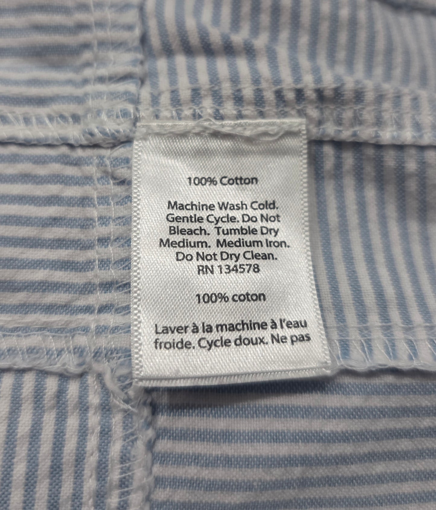 Camisa Vineyard Vines 2xl Slimfit Azul Claro Lineas (Usado)