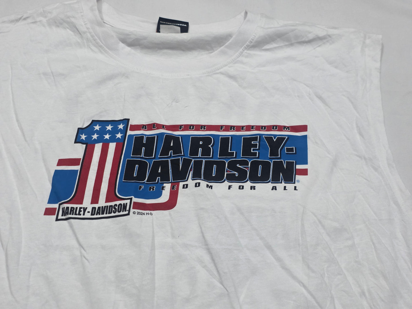 Playera Sin Mangas Harley Davidson 4xl Blanco (Usado)