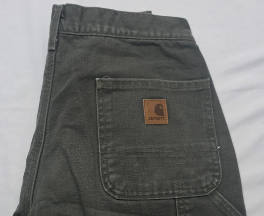 Pantalon Carhartt 30x32 Relaxed Verde Forro Interno (Usado)