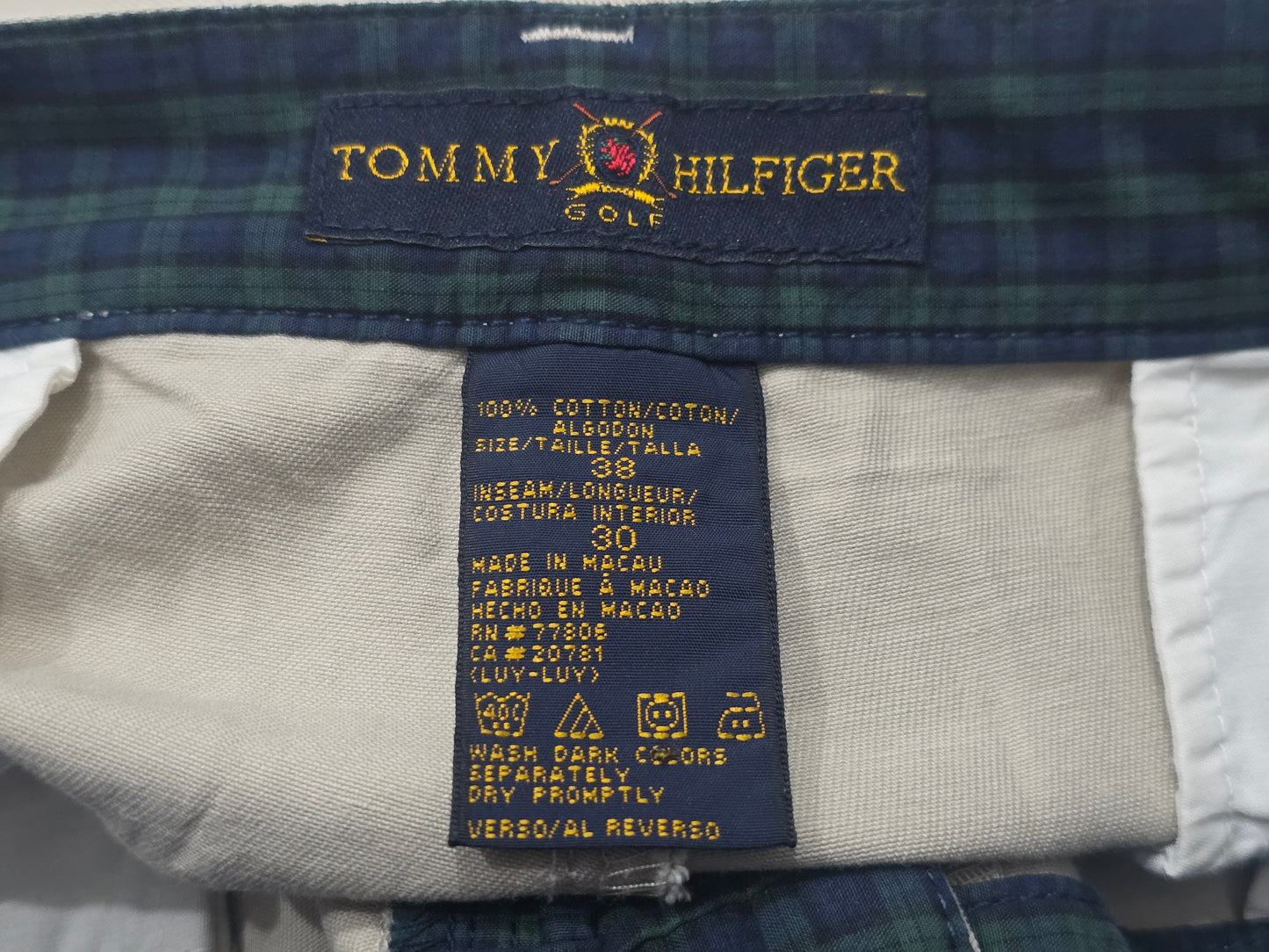 Pantalon Tommy Hilfiger Golf 38x30 Cafe Relaxed (Usado)