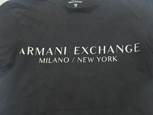 Playera Armani Exchange Xchico Xs Slimfit Negro (Usado)