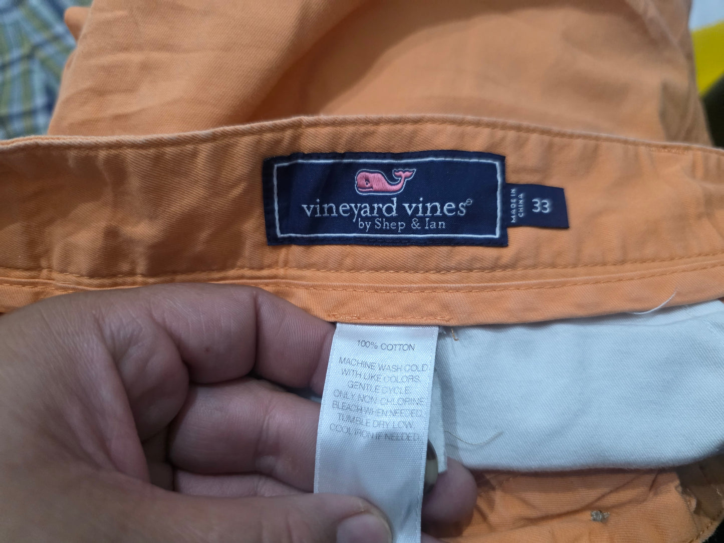 Bermuda Vineyard Vines Talla 33 Naranja (Usado)