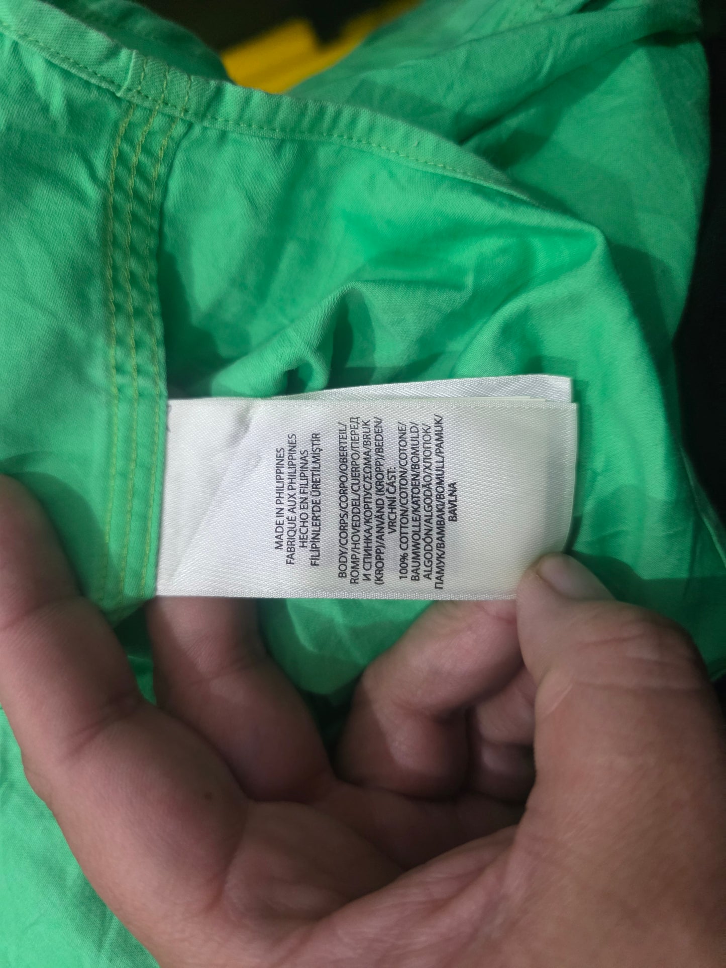 Camisa Ralph Lauren Grande L Verde Classic Fit Manga Corta (Usado)