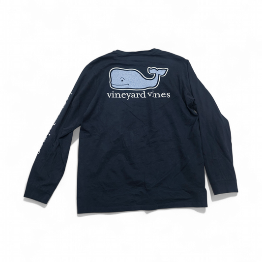 Playera Vineyard Vines Grande Azul Marino Deslavado Larga (Usado)
