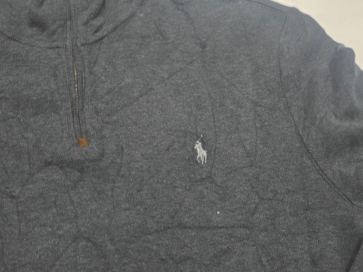 Sueter Ralph Lauren Xgrande Xl Gris Oscuro Pony Gris (Usado)