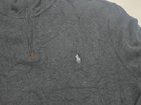 Sueter Ralph Lauren Xgrande Xl Gris Oscuro Pony Gris (Usado)