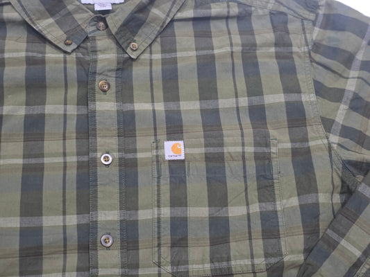 Camisa Carhartt Xgrande Relaxed Fit Cuadro Verde (Usado)