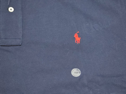 Playera Polo Ralph Lauren 2XL Azul Pony Rojo (NUEVO)