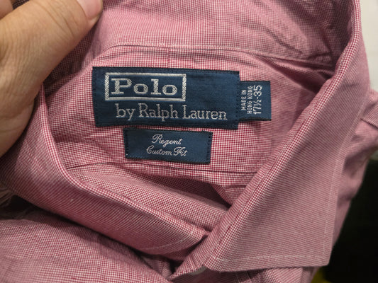 Camisa Ralph Lauren Xgrande 17 1/ 35 Regent Custom Fit Coral (Usado)